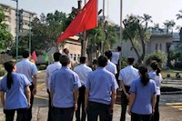 水控集團(tuán)舉行升國旗儀式，慶祝新中國成立70周年！
